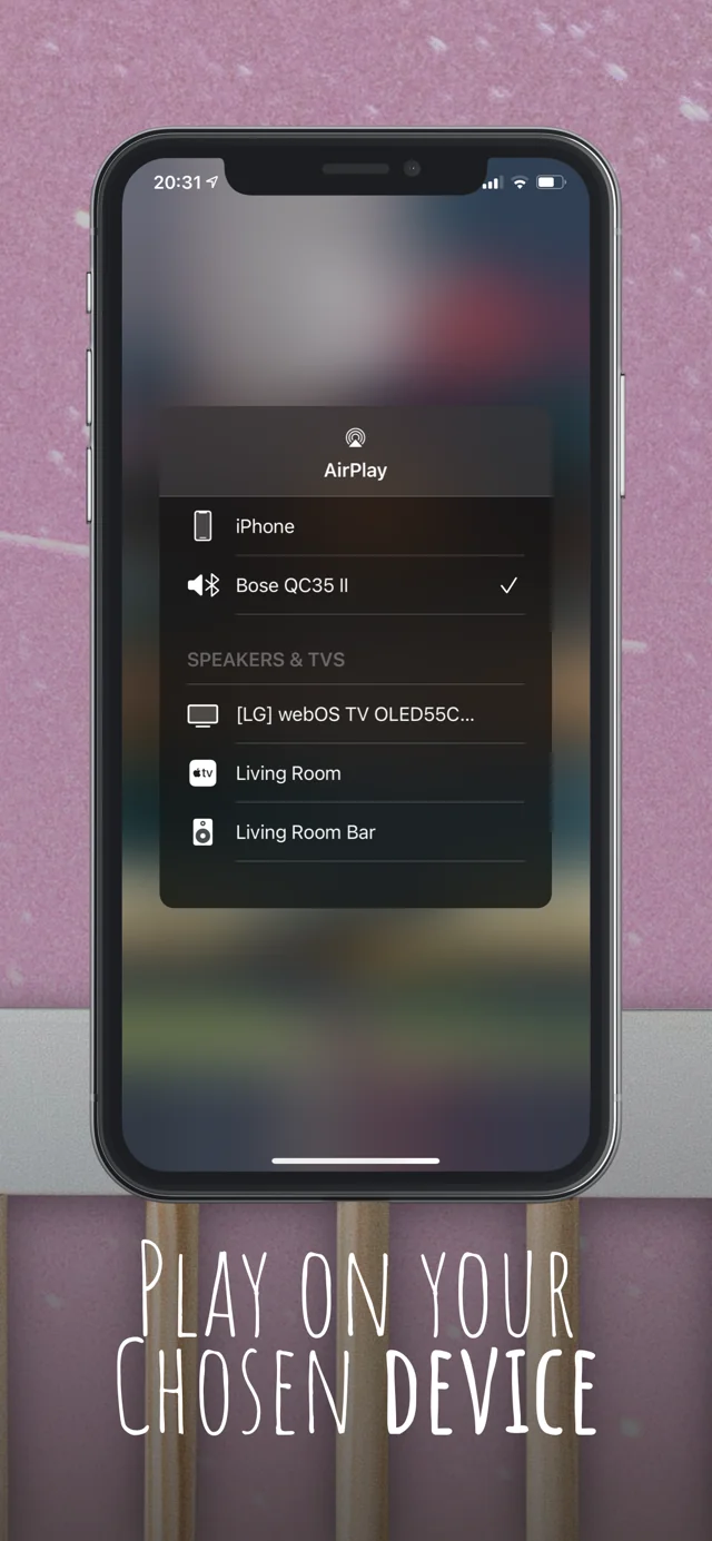 Choose the output device — Sleepi Baby
